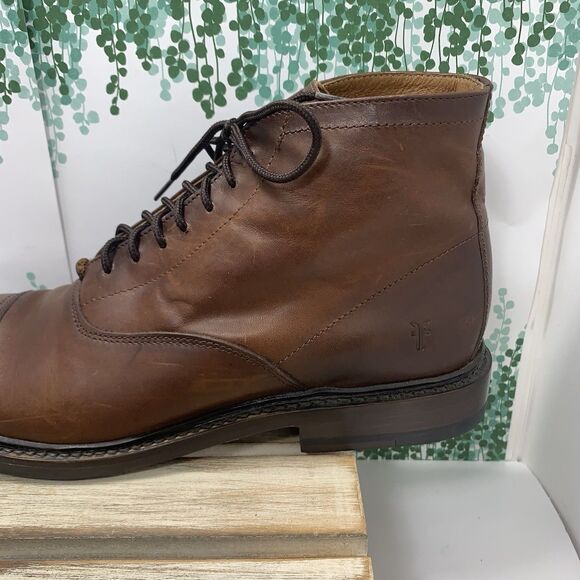 Frye Mens Leather Paul 4001 Capped Front Ankle Boots Size 8 main image 15